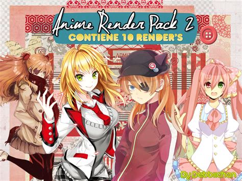 Pack Anime Renders 2 By Debbiichan On Deviantart