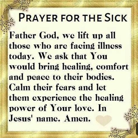 Pin By Bruce On Lifefaith Prayer For The Sick Prayers For Healing