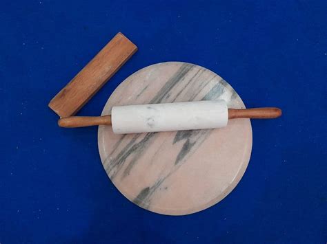 Rm India Rolling Pinmarble With Stand And Marble Rolling Board Etsy