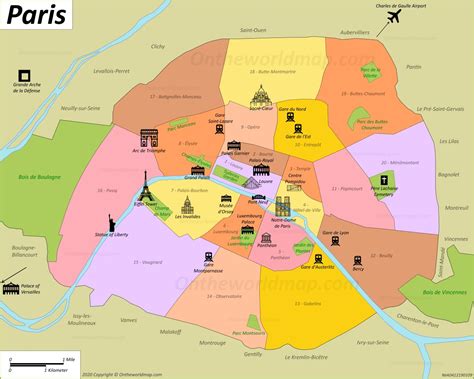 Location Of Paris In France Map Map Of World