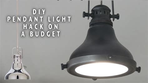 Diy Pendant Light Hack On A Budget Youtube