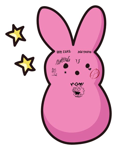 Lil Peep Bunny Sticker Mania