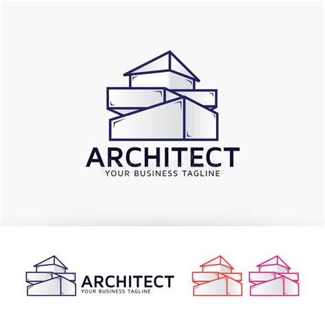 Architecture Company Logo Design Stock Vector Illustration Of Real