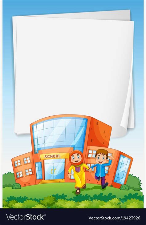 Microsoft powerpoint backgrounds are a good option if you are prior to make presentations, you can enhance your presentations and impress your you can download backgrounds for powerpoint presentations for free, by browsing the templates in this page. Paper template with muslim kids at school vector image on ...