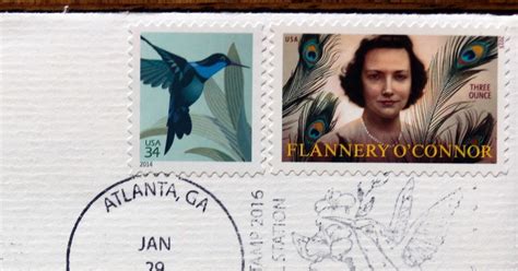 Mail Adventures Women On Stamps Flannery Oconnor