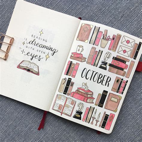 Hey Guys 😊 Here‘s My October Cover Page I Chose A Library Book Theme