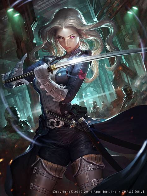 Future Women Swordsman By Atomiiii Fantasy Female Warrior Fantasy