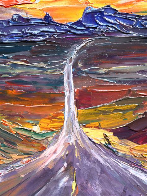 Highway Route 66 Painting Original Oil Art Arizona Artwork Etsy