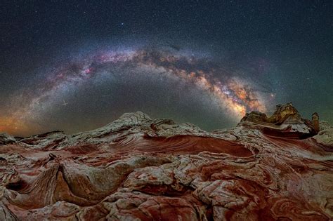 Nature Landscape Milky Way Night Stars Clear Sky