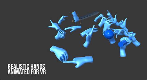 Realistic Hands Animated For VR