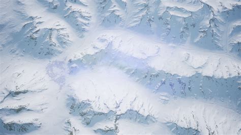 Aerial View Of Snow Covered Terrain Stock Video Footage 0100 Sbv