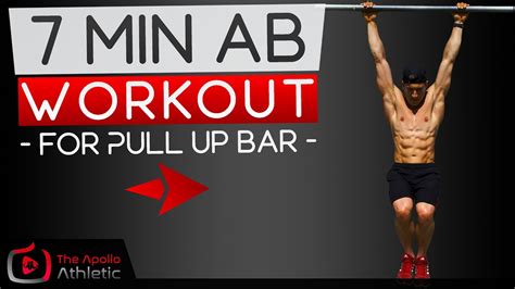 7min Pullup Bar Ab Workout For A Shredded Six Pack Youtube