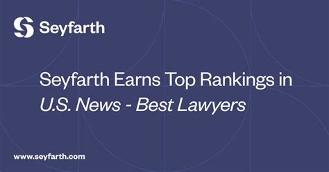 Seyfarth Earns Top Rankings Us News Best Lawyers Seyfarth Shaw Llp