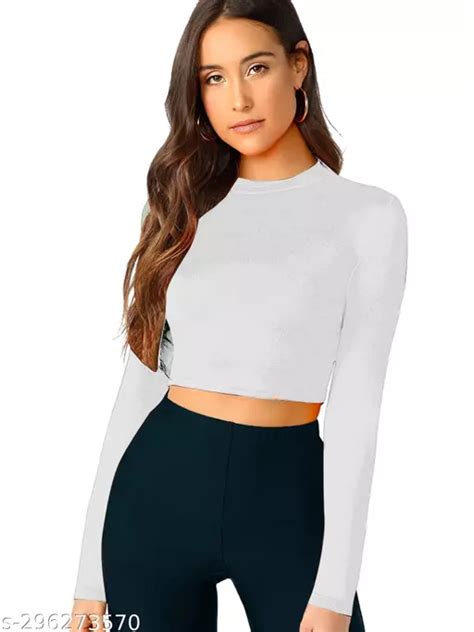 White Crop Top Attractive In Looks