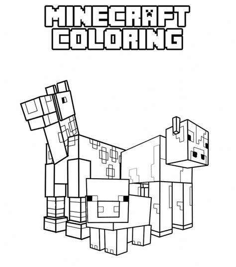Minecraft Printable Coloring Pages Minecraft Coloring Pages Print Kids