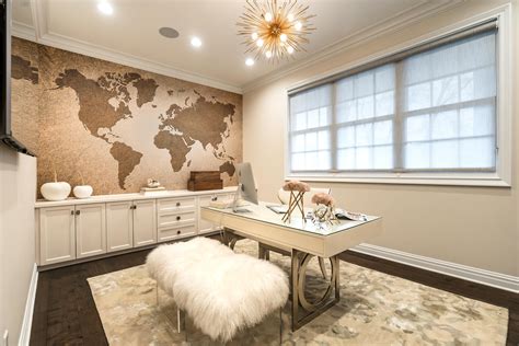 Designer Vanessa Deleon Added This Vintage World Map Wall Mural To This