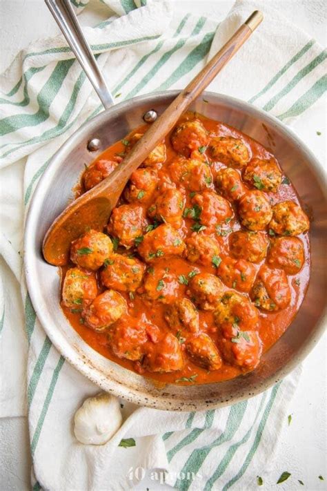 Best Ever Paleo Italian Meatballs With Creamy Tomato Sauce Whole30