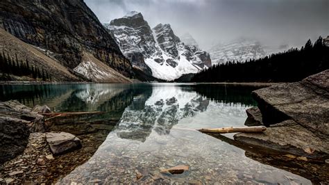 Moraine Lake Wallpaper 4k Clear Water Landscape Canada