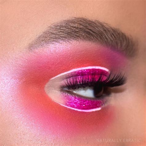 Pink And Orange Neonmakeup Makeup Brows Viseart Editorial Palette