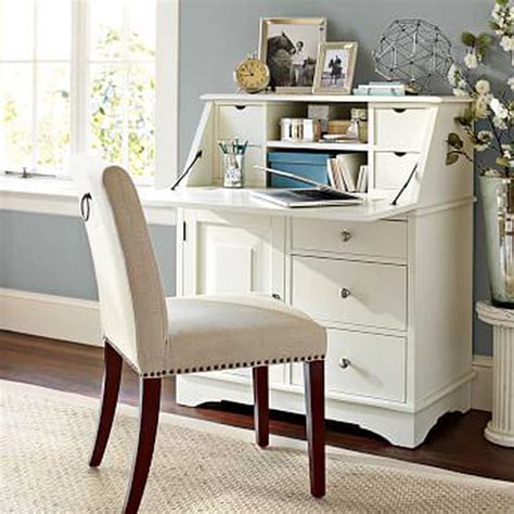 There are a host of reasons you may need a desk inside your home. Graham Secretary, Antique White... by Pottery Barn | Desks ...