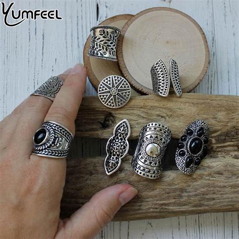 Buy Yumfeel New Bohemia Vintage Boho Jewelry Rings