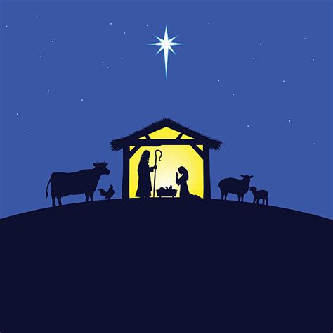 Royalty Free Nativity Silhouette Clip Art Vector Images