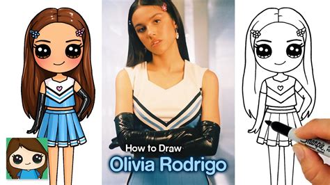 Olivia Rodrigo Cartoon Drawing