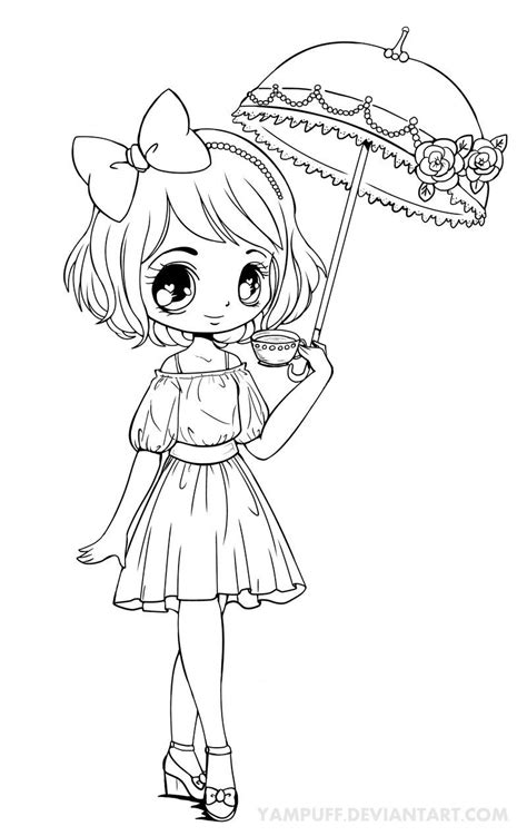 Anime Princess Coloring Pages Chibi