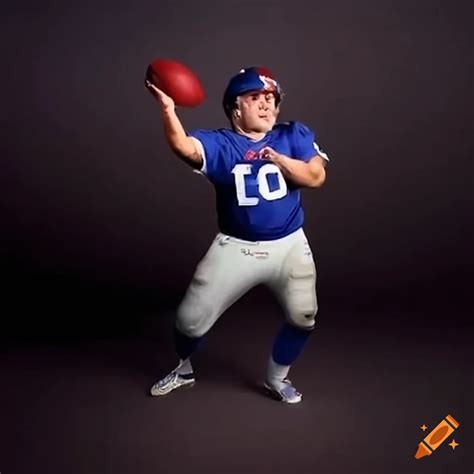 Danny Devito In New York Giants Jersey Throwing Football