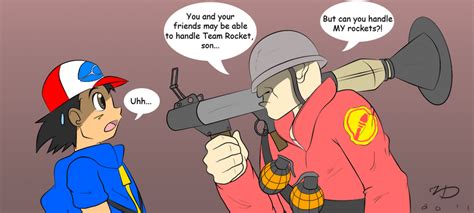 Ash Meets The Soldier By Zp92 On Deviantart