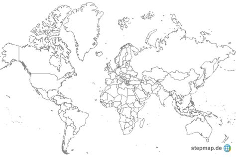 Weltkarte Umrisse Zum Ausdrucken Kostenlos Politische Weltkarten