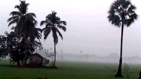 Village Of Bangladesh In A Foggy Winter Morning Panoramic View Youtube