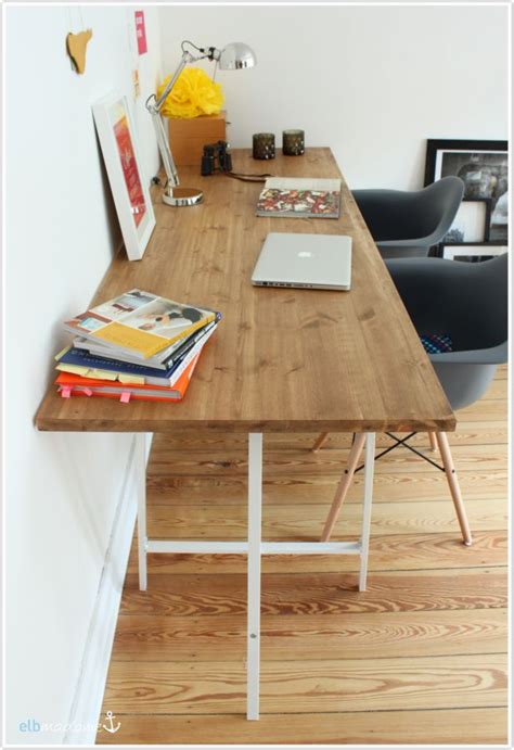 Schreibtisch selber bauen ist leicht zu schaffen! DIY-Schreibtisch, günstig & schnell den Schreibtisch ...