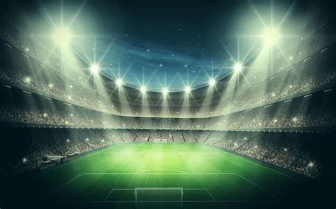 Soccer Stadium Lights Background