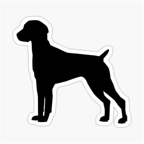 German Shorthaired Pointer Silhouette Sticker By Phbabyisis Redbubble