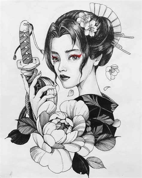 Geisha Tattoo Design Japanese Tattoo Art Samurai
