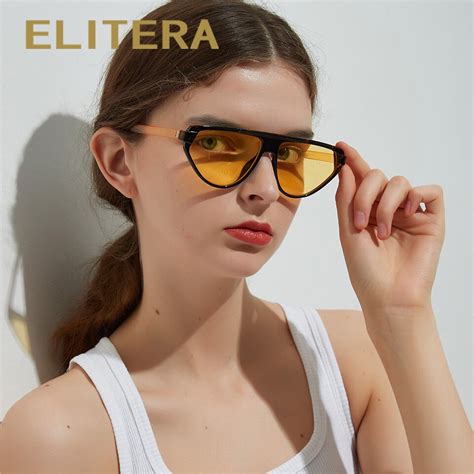 elitera brand design fashion oversized cat eye sunglasses for women men large frame with