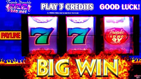 Triple Double Sevens 3 Reel High Limit Slot Machine Big Win Red