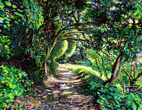 1080081 Sunlight Forest Garden Nature Green Stairs Jungle