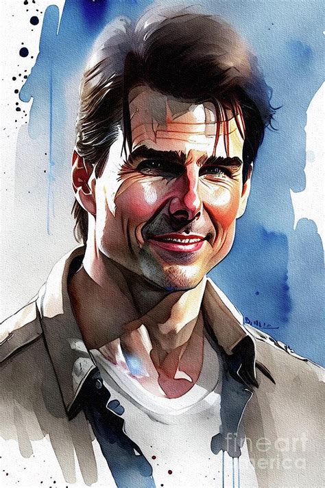 Tom Cruise Actor Painting By John Springfield Pixels