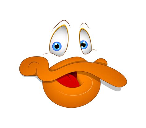Cartoon Duck Face Vector Expression Royalty Free Stock Image Storyblocks