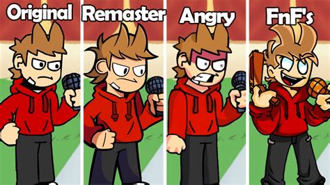 Tord Original Vs Remastered Vs Angry Tord Vs Fnfs Style Friday Night