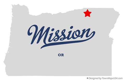 Map Of Mission Or Oregon