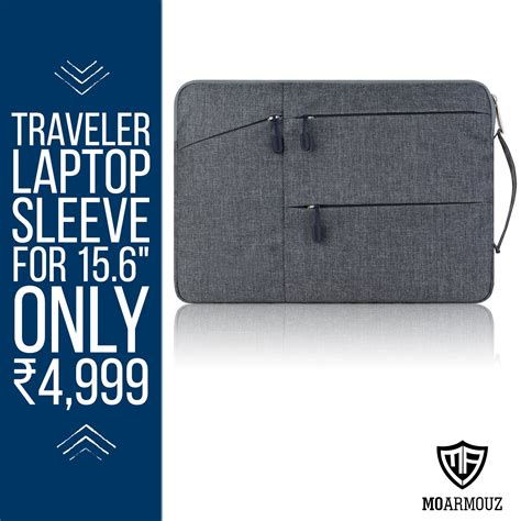 An Image Of A Laptop Bag With The Text Traveler Laptop Sleeve For 15 6