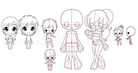 How To Draw Chibi Bodies Step By Step Drawing Guide By Jedec