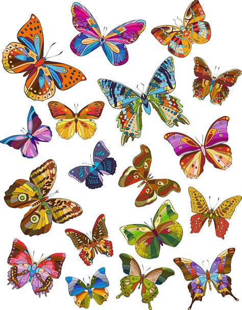 10 Dibujos De Mariposas A Color