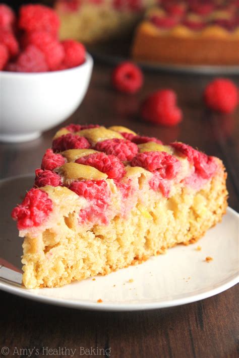 Simple Raspberry Lemon Cake Amys Healthy Baking