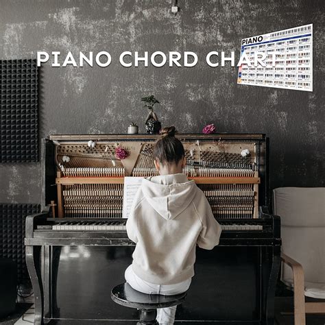 Buy Piano Chord Chart Poster Educational Reference Guide For Beginners