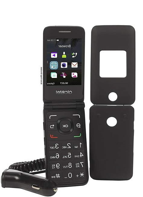 Tracfone Carrier Locked Alcatel Myflip 4g Prepaid Flip Phone