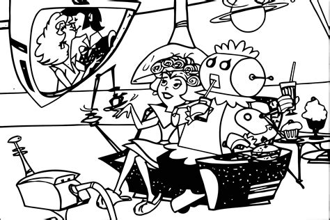 Jetsons Rosie Coloring Page